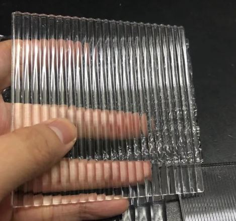 Wave Acrylic Plexiglass Striped Plastics Sheet